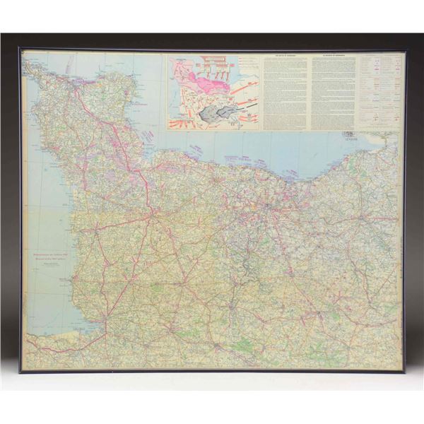 MAP OF NORMANDY.