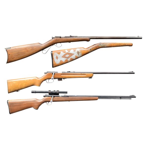 3 US BOLT ACTION RIMFIRE RIFLES.
