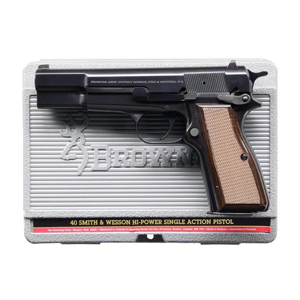 BROWNING HI POWER SEMI AUTO PISTOL.