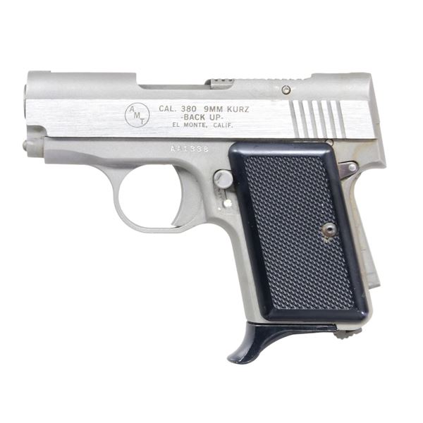 AMT BACK UP SEMI AUTO PISTOL.