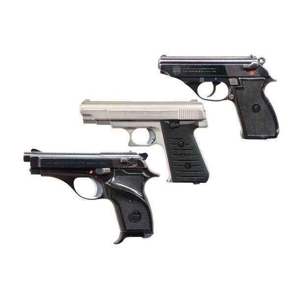 LOT OF THREE SEMI AUTO PISTOLS.
