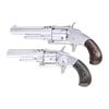 Image 1 : 2 ANTIQUE AMERICAN TIP UP BARREL SA REVOLVERS