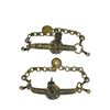 FINE DECORATIVE FANCY GOLD ACCENTED SPURS.