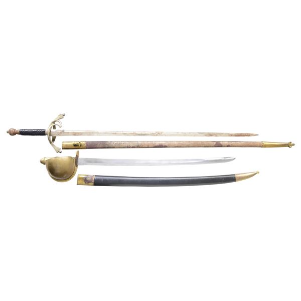 2 REPRODUCTION SWORDS.