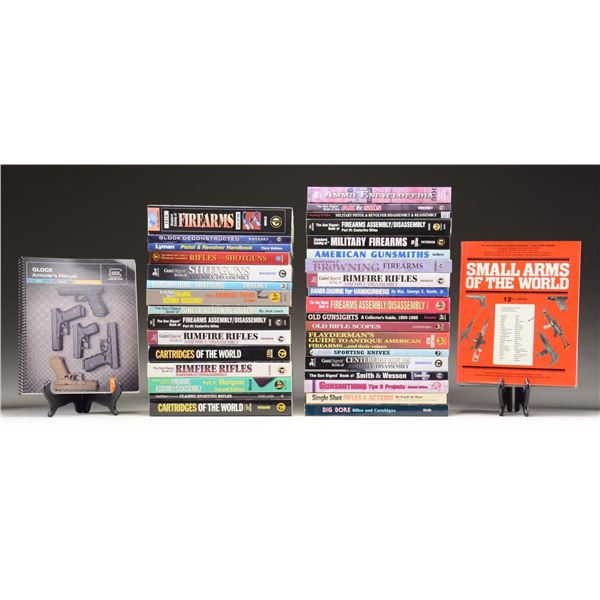 30+ SOFTCOVER FIREARM REFERENCE BOOKS.