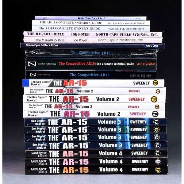 LOT OF ASSORTED AR-15 REFERENCE BOOKS.