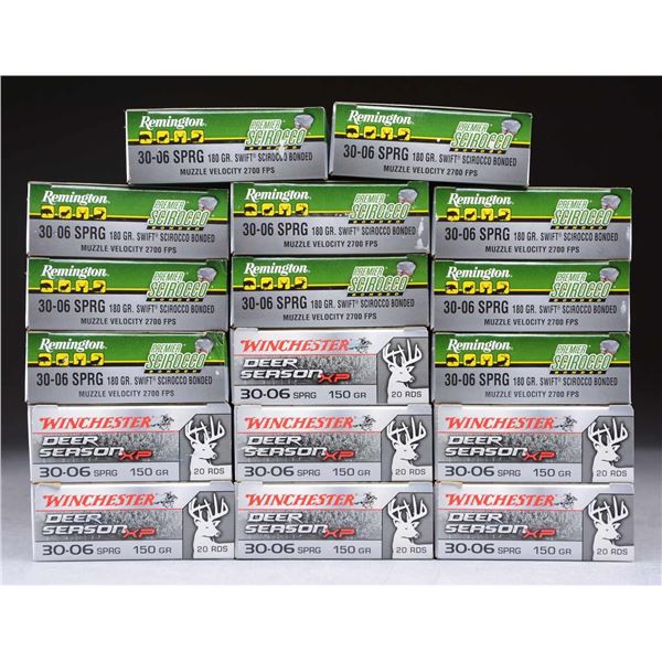 340 RDS. (17 BOXES) OF 30-06 AMMO.