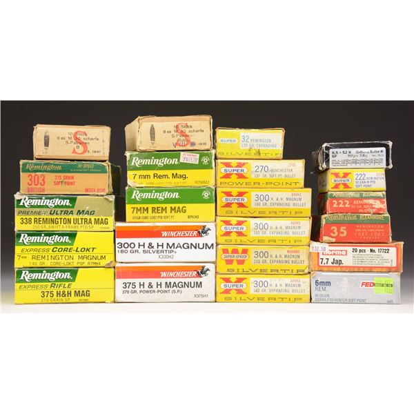 LOT OF ASSORTED RIFLE AMMUNITION.