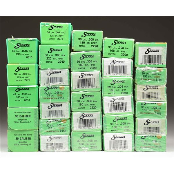 LOT OF MOSTLY SIERRA BULLETS.