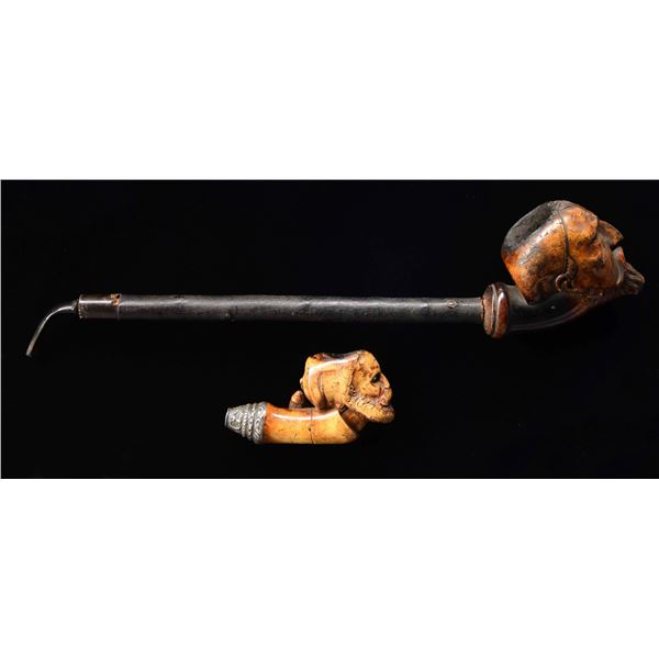 2 CIVIL WAR ERA PIPES.