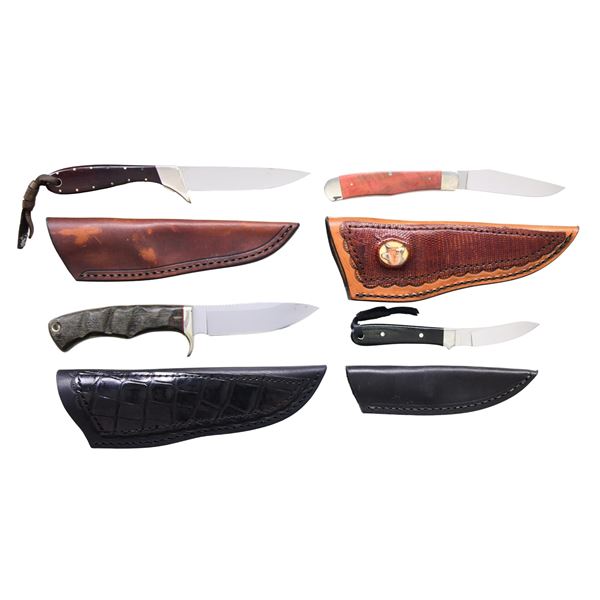5 CISCO KNIVES & SPARE SHEATH.