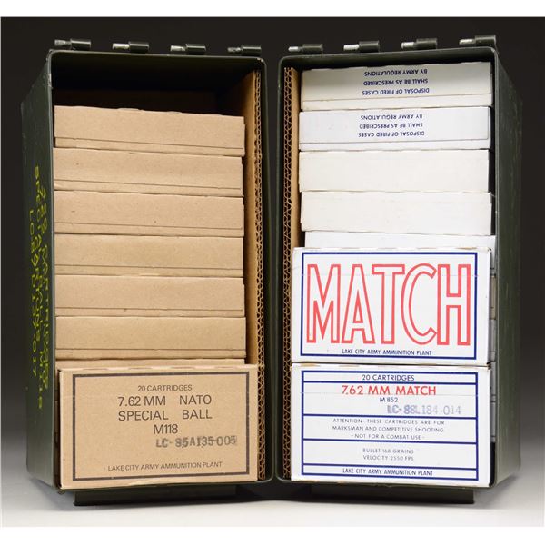LOT OF 7.62 NATO AMMO.