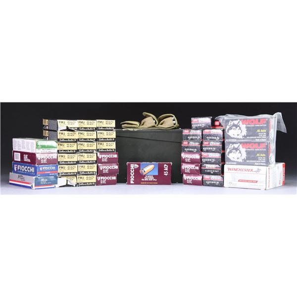 LOT OF 45 ACP AMMO.