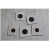 Image 5 : (5) Assorted Pennies