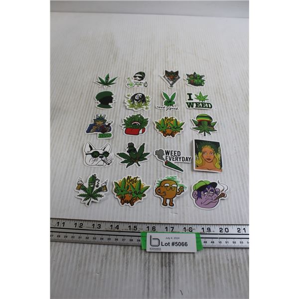 (20) Marijuana Stickers