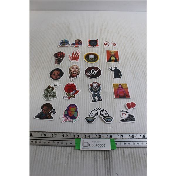 (20) Assorted Stickers - IT, Chucky