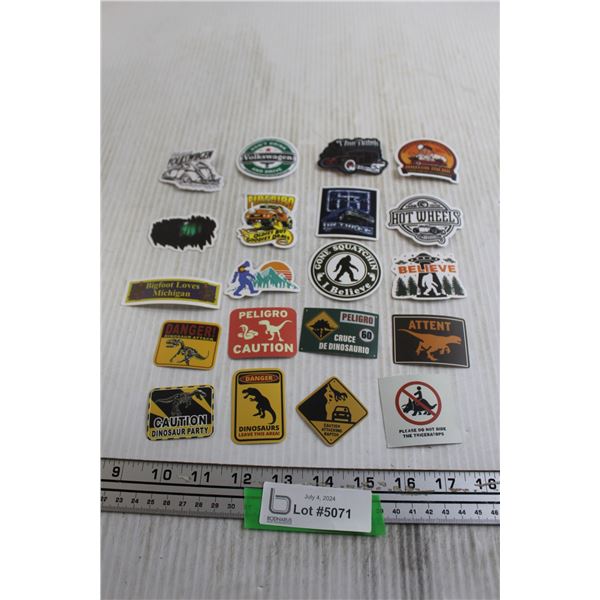 (20) Assorted Stickers - Sasquatch, Bigfoot