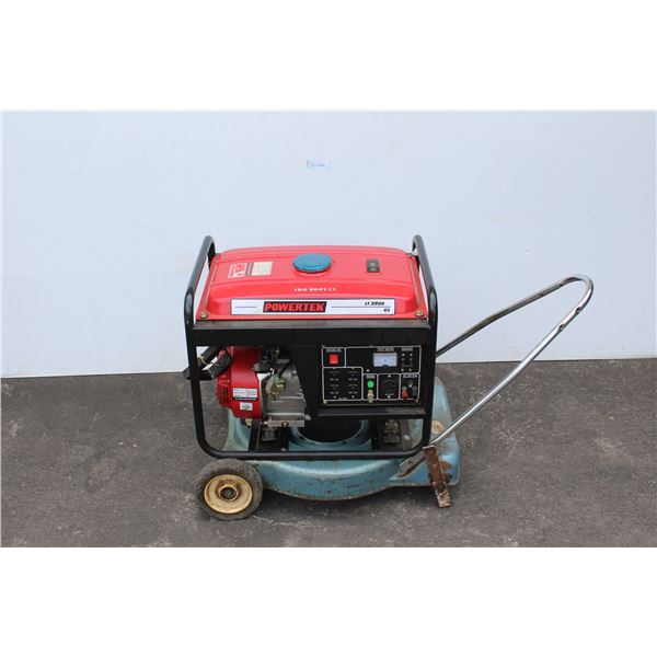 **Power Tek Generator on Wheeled Stand - Untested, As Is