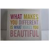 Image 2 : Inspirational Quote Canvas - 14" x 14"