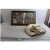Image 1 : Cowboy Print (24 1/2" x 15") and Hat (7 1/8)