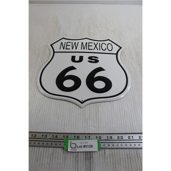 New Mexico US 66 Sign - 11" x 11 1/2"