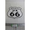 Image 1 : New Mexico US 66 Sign - 11" x 11 1/2"