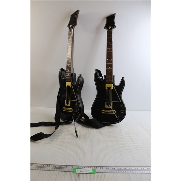 (2) Guitar Hero Guitars - Untested