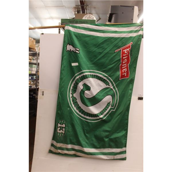 *Pilsner Saskatchewan Roughrider Flag - 62" Pole