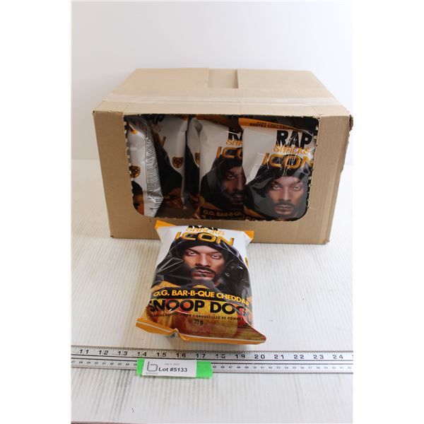 Box of Snoop Dog Barbecue Cheddar Chips