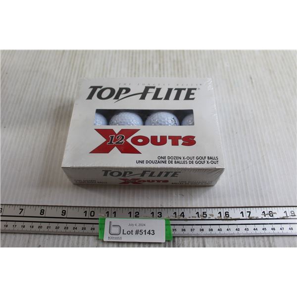 Top Flite 12 X Outs Golf Balls - Sealed