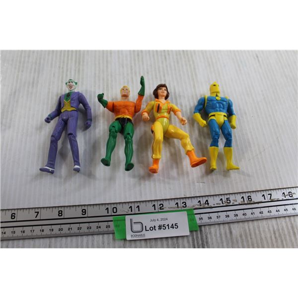 (4) Figurines - Joker, Aquaman