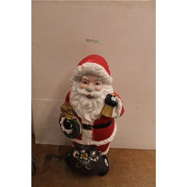 *Santa Figurine - Paint is Flaking, 36 1/2"