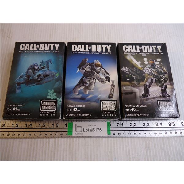 (3) Call of Duty Mega Blocks Collector Series
