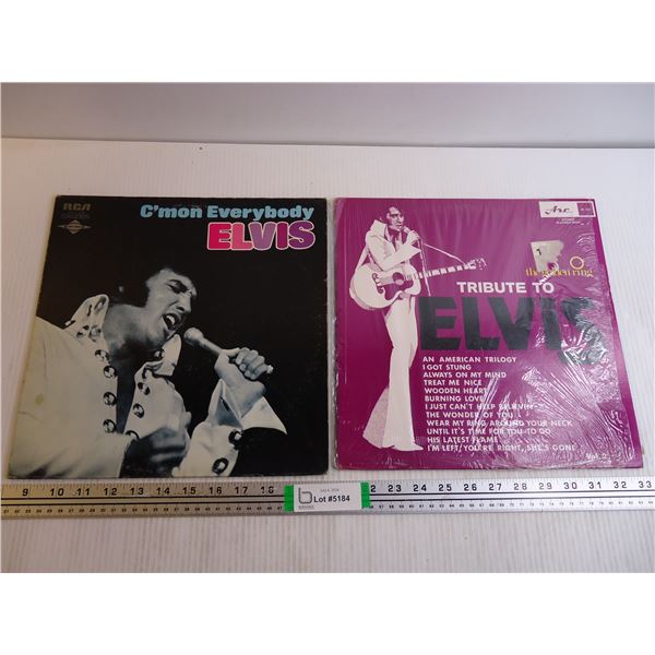(2) LP's- Elvis-C'Mon Everybody and Tribute to Elvis
