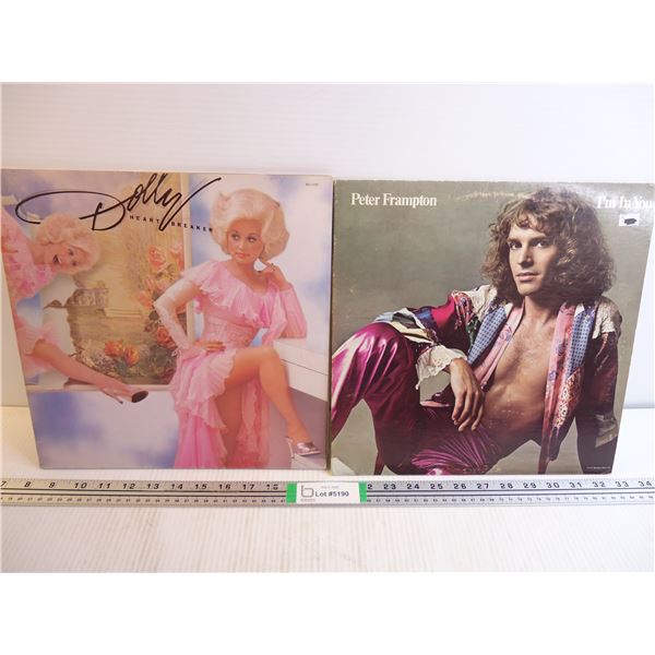 (2) LP's-Peter Frampton and Dolly Parton