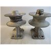 Image 2 : (2) Chain Link Malleable Cantilevered Gate Rollers