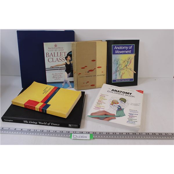 (7) Anatomy Books & Ballet Anatomy Books/Binder