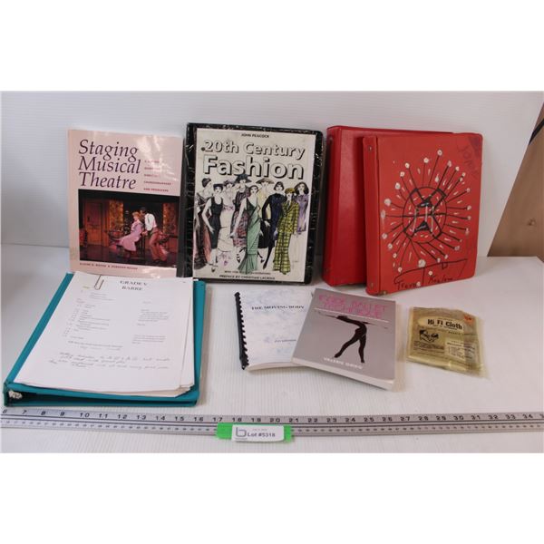 Lot of Binder/Books: Ballet, Fashion, Theatre, Misc.
