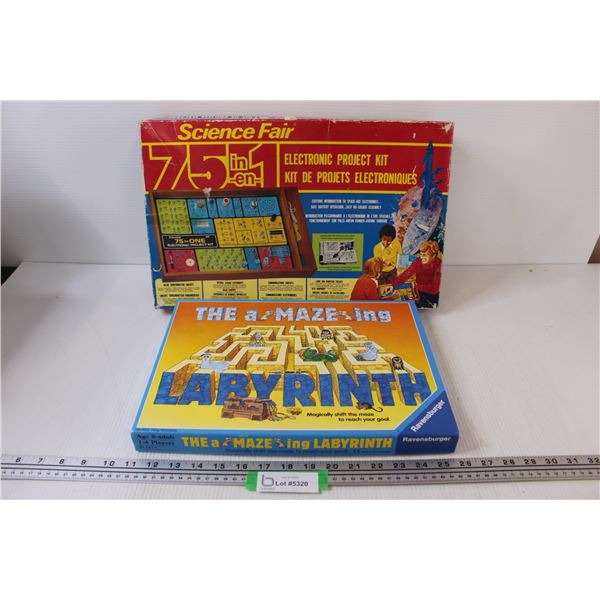 Labyrinth Maze Board Game, Science Fair Project Kit (As Is)