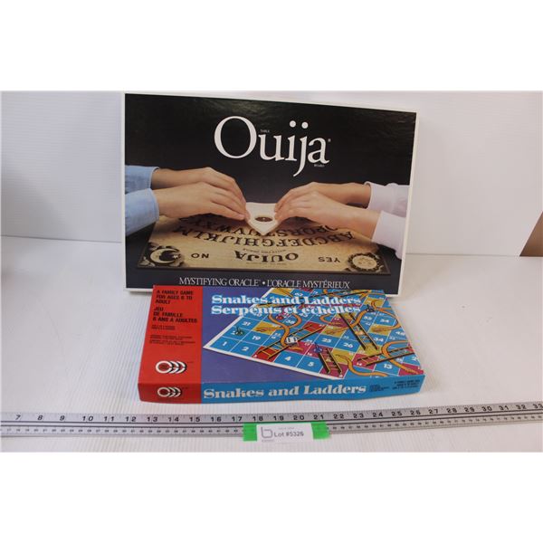 (2) Board Games: Snakes & Ladders, Ouija (as is)