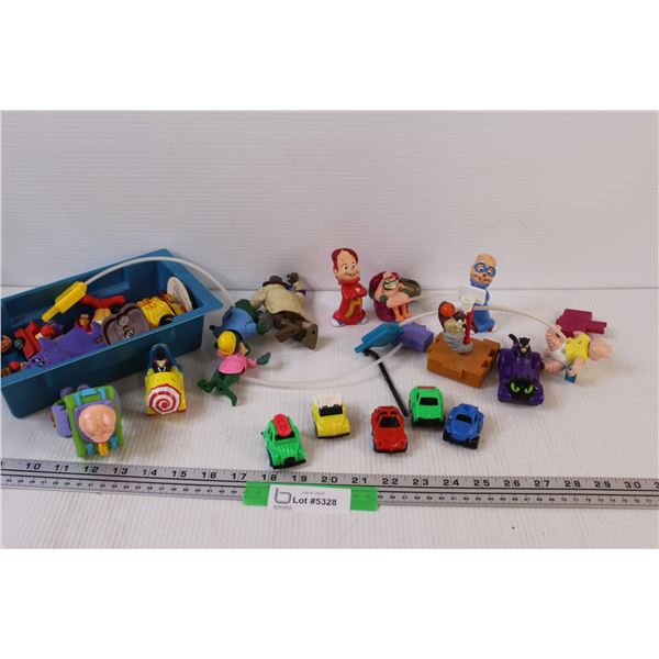 Various McDonalds 1990's Toys (Dinosaurs, Alvin & Chipmunks, Misc.)