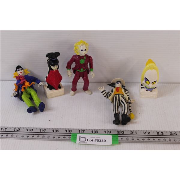 (5) Vintage Beetlejuice Figurines