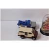 Image 2 : (4) Medium Tonka Toy Trucks & Snowglobe