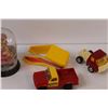 Image 3 : (4) Medium Tonka Toy Trucks & Snowglobe