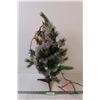 Image 1 : Christmas Tree w/Lights - 2Ft Tall x 14" Wide