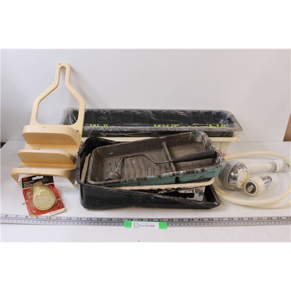 Paint Trays, Wallpaper Trays, RV Shower Assortment
