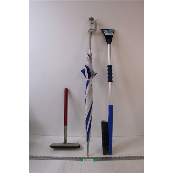 Table Mount Umbrella, Squeegee, Snow Scrapper