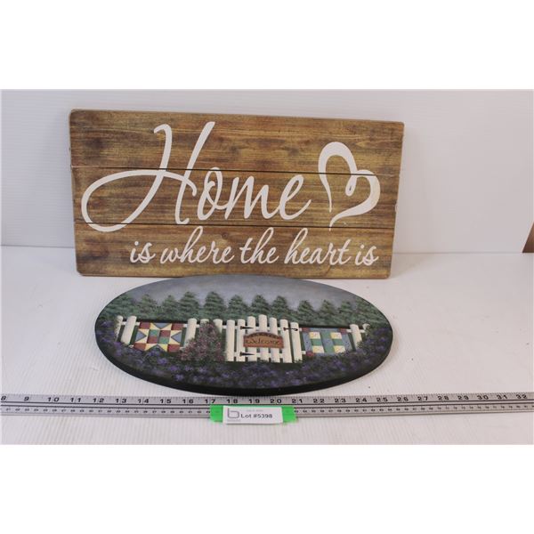 Welcome Wood Sign (16"x10") Home Wood Sign (19.5" x 10")