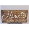 Image 3 : Welcome Wood Sign (16"x10") Home Wood Sign (19.5" x 10")