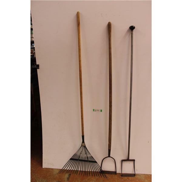 * Rake & (2) Garden Weeders